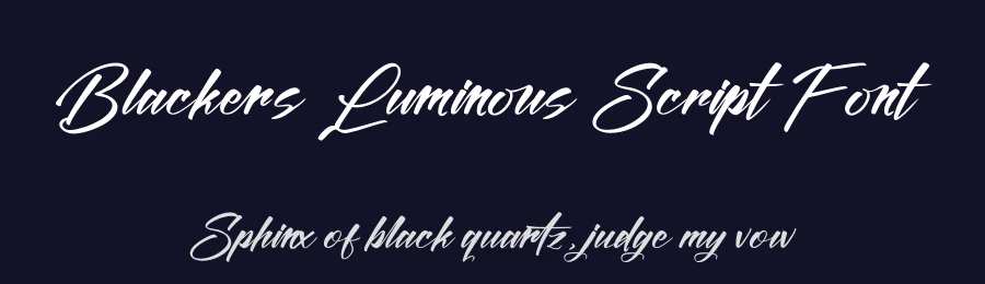Blackers Luminous Script Font by Operatype.Co — Script Handwritten Font — thumbnail 2