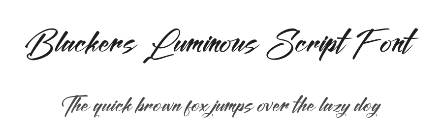 Blackers Luminous Script Font by Operatype.Co — Script Handwritten Font
