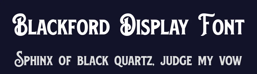 Blackford Display Font by nurrehmetstudio — Decorative Font — thumbnail 2