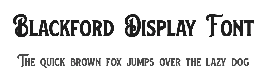 Blackford Display Font by nurrehmetstudio — Decorative Font