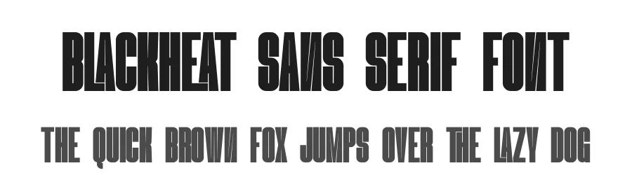 Blackheat Sans Serif Font by Almarkhatype Studio β Sans Serif Font