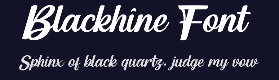 Blackhine Font by Miftahul Arzaq — Script Handwritten Font — thumbnail 2