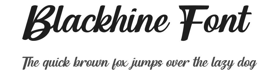 Blackhine Font by Miftahul Arzaq — Script Handwritten Font