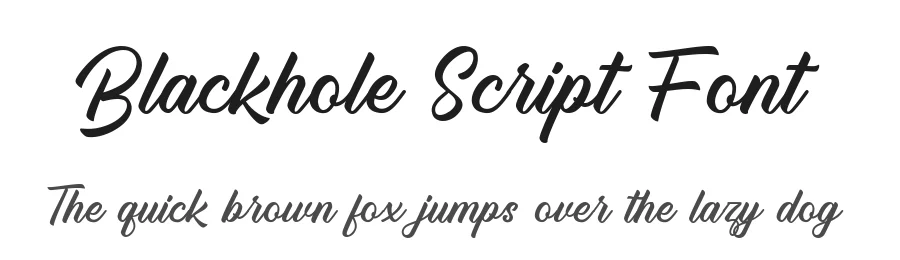Blackhole Script Font by MayoDesign β Script Handwritten Font