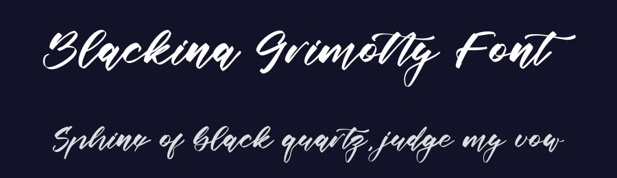 Blackina Grimotty Font by letterfabric — Script Handwritten Font — thumbnail 2