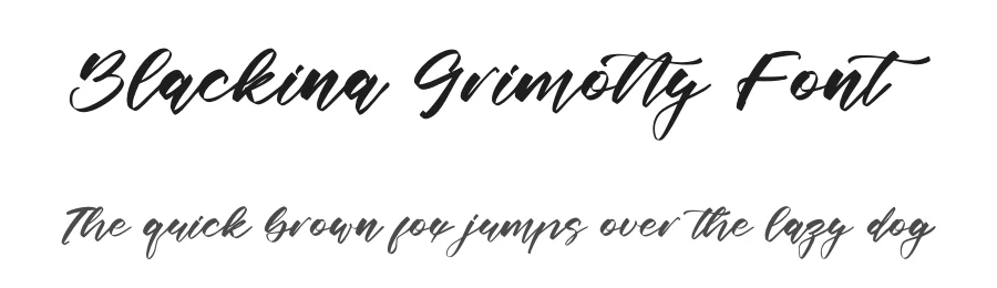 Blackina Grimotty Font by letterfabric — Script Handwritten Font