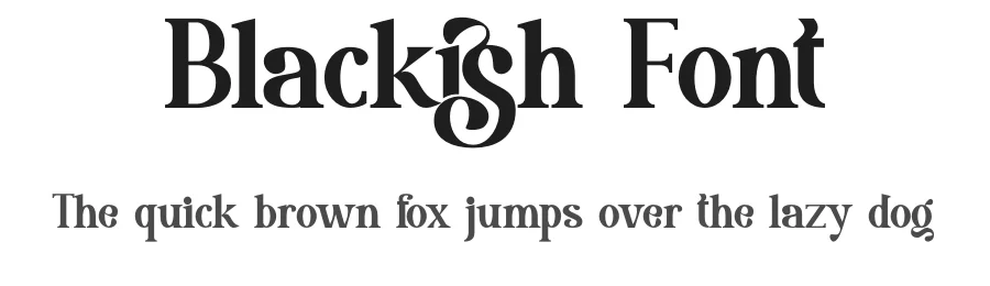 Blackish Font by MasyafiStudio — Serif Font