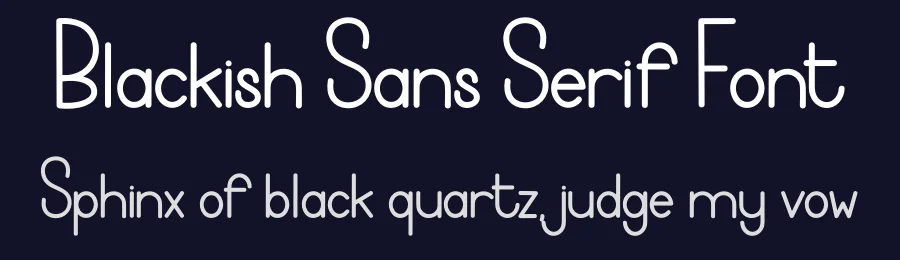 Blackish Sans Serif Font by freshtypeink — Display Font — thumbnail 2