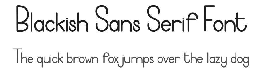 Blackish Sans Serif Font by freshtypeink — Display Font
