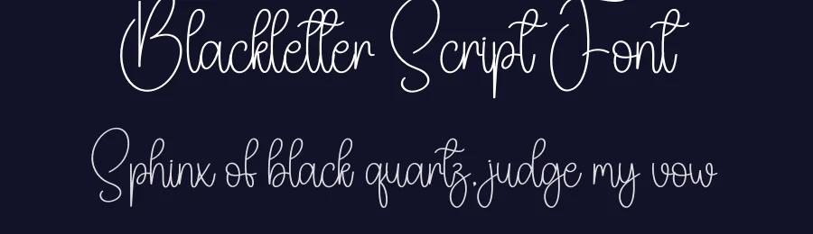 Blackletter Script Font by creativeletter — Script Handwritten Font — thumbnail 2