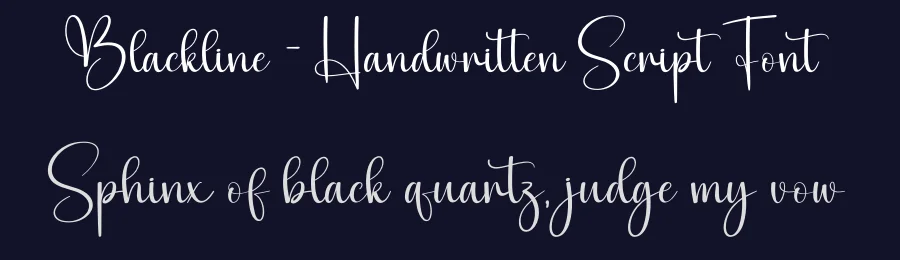 Blackline – Handwritten Script Font by creativeletter — Script Handwritten Font — thumbnail 2