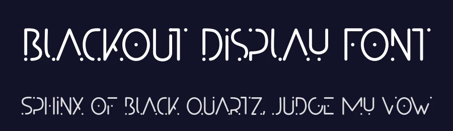 Blackout Display Font by Alpaprana — Display Font — thumbnail 2