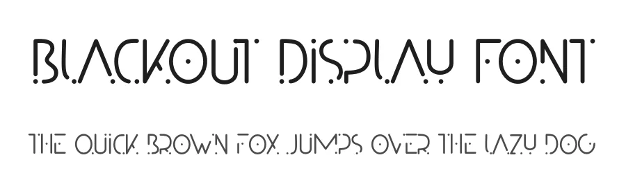 Blackout Display Font by Alpaprana — Display Font