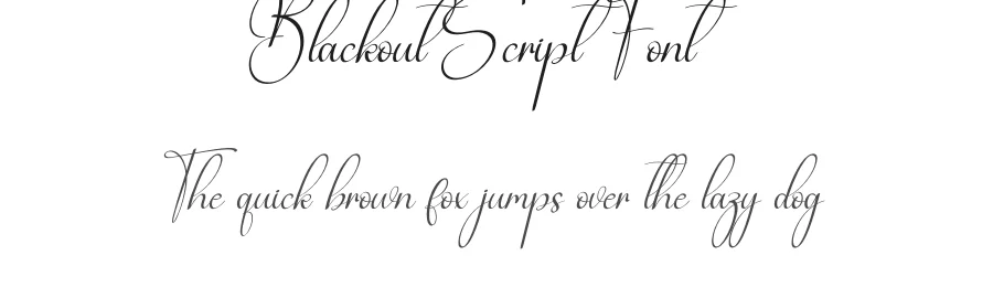 Blackout Script Font by creativeletter — Script Handwritten Font