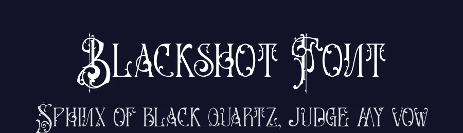 Blackshot Font by Rockboy Studio — Blackletter Font — thumbnail 2