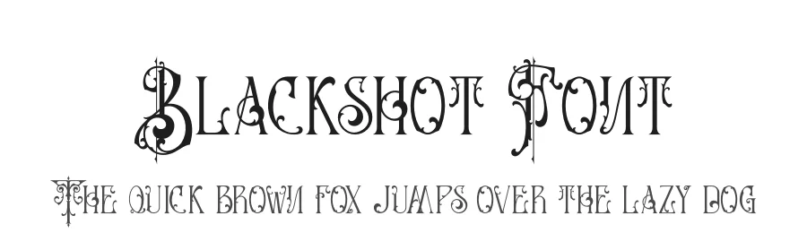 Blackshot Font by Rockboy Studio — Blackletter Font