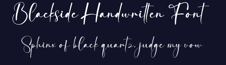 Blackside Handwritten Font by creativeletter — Script Handwritten Font — thumbnail 2