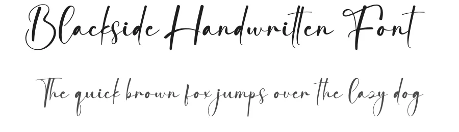 Blackside Handwritten Font by creativeletter — Script Handwritten Font