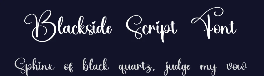 Blackside Script Font by creativeletter — Script Handwritten Font — thumbnail 2