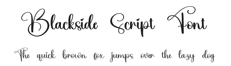Blackside Script Font by creativeletter — Script Handwritten Font