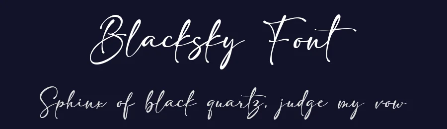 Blacksky Font by Bellinghamtype Foundry — Script Handwritten Font — thumbnail 2