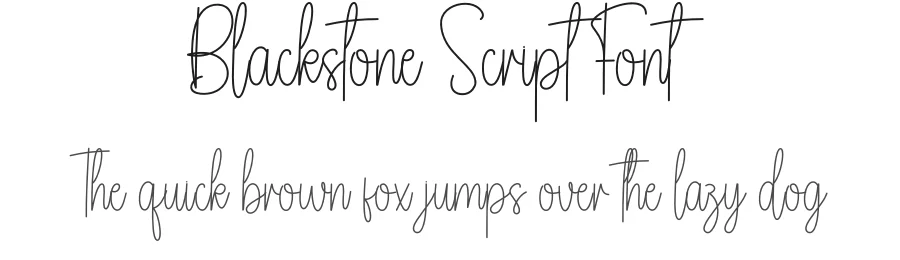 Blackstone Script Font by andikastudio — Script Handwritten Font
