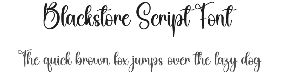 Blackstore Script Font by andikastudio — Script Handwritten Font
