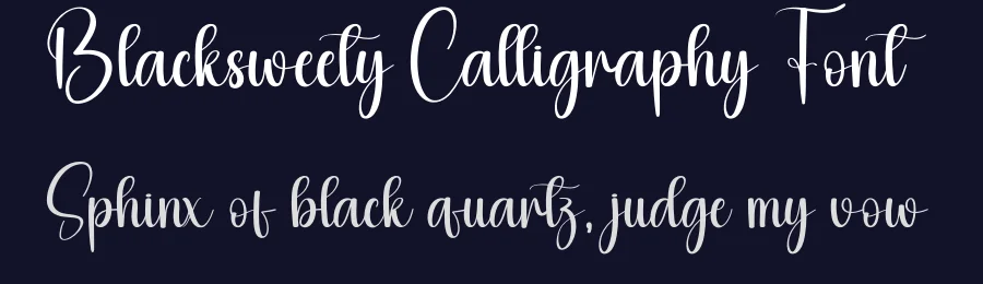 Blacksweety Calligraphy Font by creativeletter — Script Handwritten Font — thumbnail 2