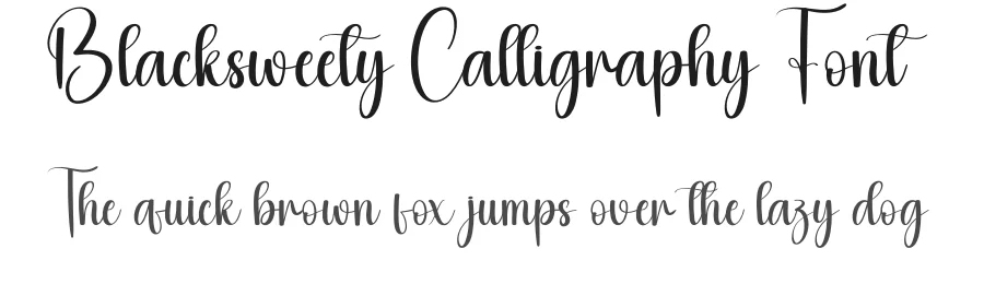 Blacksweety Calligraphy Font by creativeletter — Script Handwritten Font