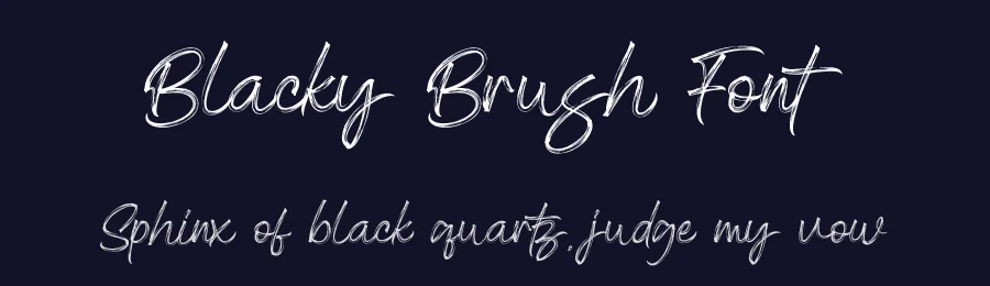 Blacky Brush Font by imiftype — Script Handwritten Font — thumbnail 2