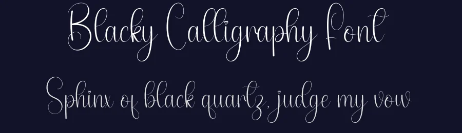 Blacky Calligraphy Font by andikastudio — Script Handwritten Font — thumbnail 2