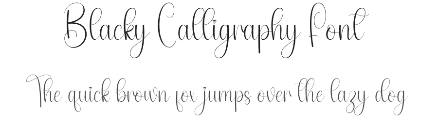 Blacky Calligraphy Font by andikastudio — Script Handwritten Font