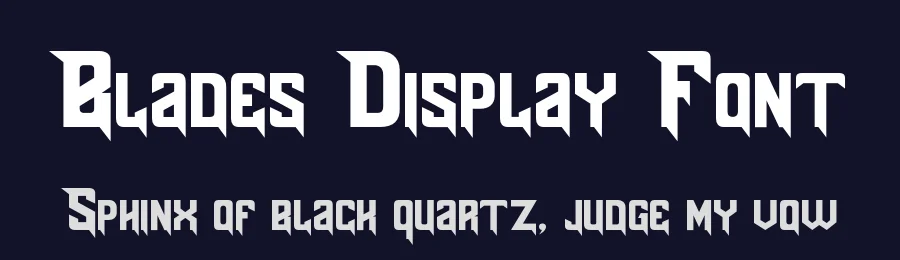 Blades Display Font by Font Kong — Display Font — thumbnail 2
