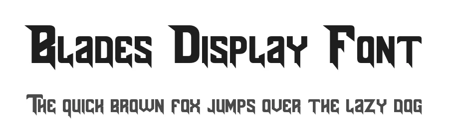 Blades Display Font by Font Kong — Display Font