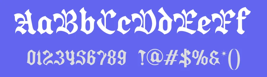 Bladfour Blackletter Font by burntilldead — Blackletter Font — thumbnail 3