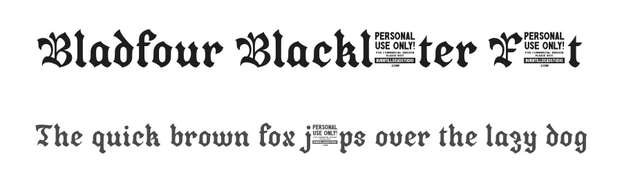 Bladfour Blackletter Font by burntilldead — Blackletter Font
