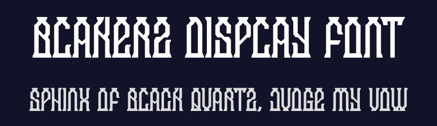 Blakerz Display Font by Dhabee — Display Font — thumbnail 2
