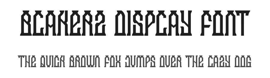 Blakerz Display Font by Dhabee — Display Font