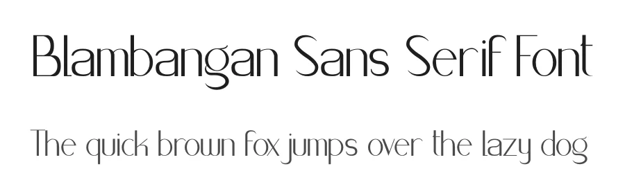 Blambangan Sans Serif Font by Irfan Hidayat — Sans Serif Font