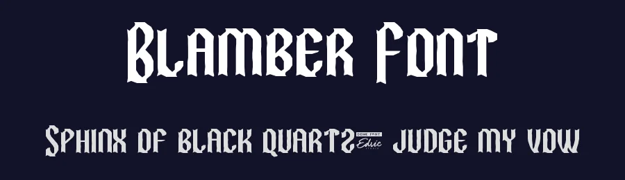 Blamber Font by edricstudio — Display Font — thumbnail 2