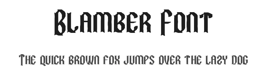 Blamber Font by edricstudio — Display Font