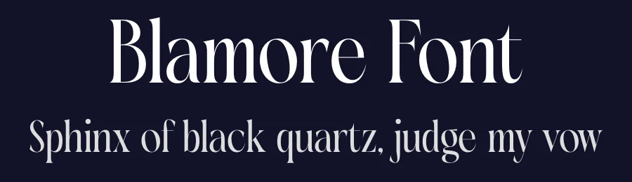 Blamore Font by timelesstype.co — Display Font — thumbnail 2