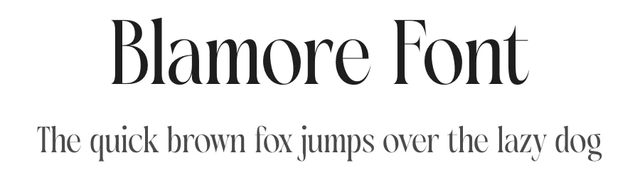 Blamore Font by timelesstype.co — Display Font