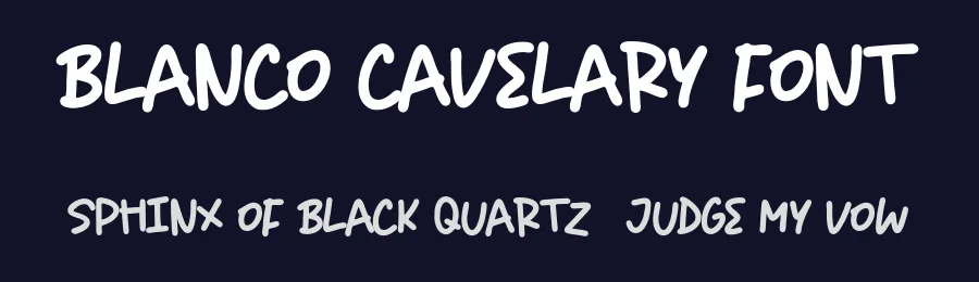 Blanco Cavelary Font by Anxietype Foundry — Decorative Font — thumbnail 2