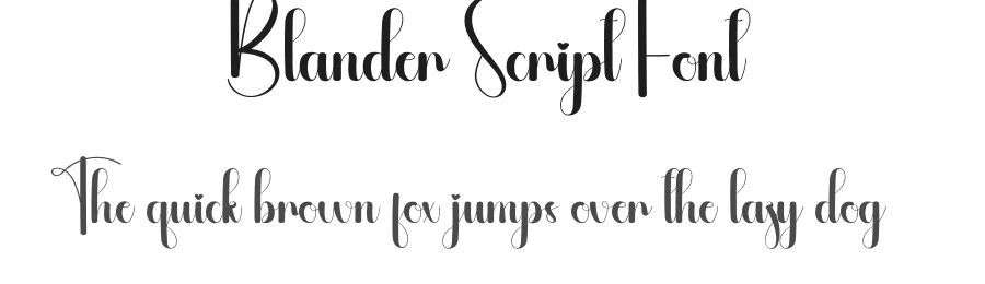 Blander Script Font by andikastudio — Script Handwritten Font