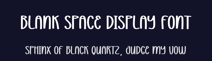 Blank Space Display Font by andikastudio — Display Font — thumbnail 2
