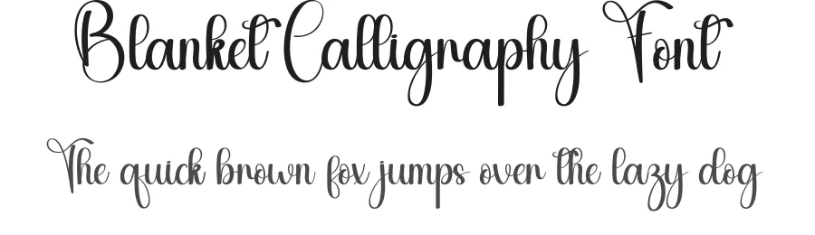 Blanket Calligraphy Font by andikastudio — Script Handwritten Font