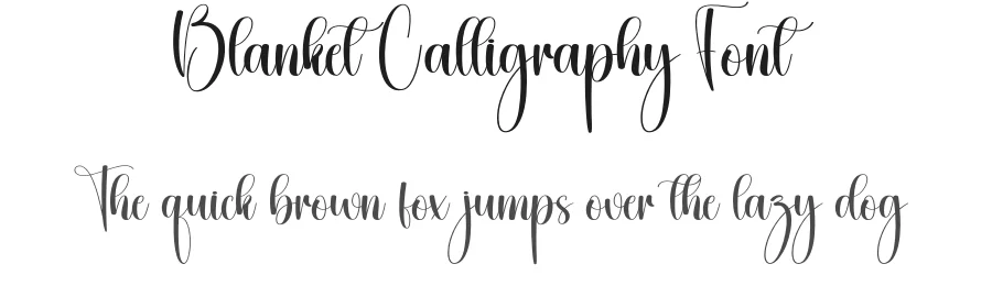 Blanket Calligraphy Font by creativeletter — Script Handwritten Font