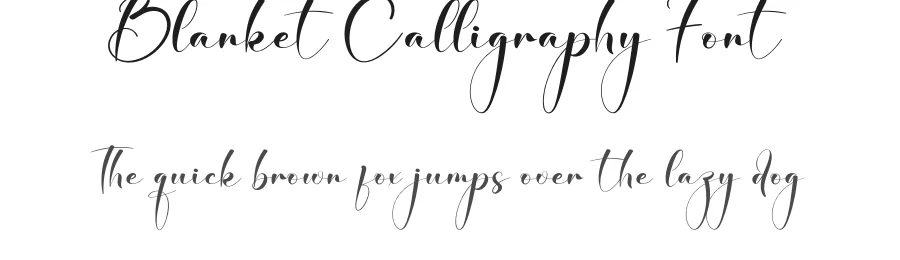 Blanket Calligraphy Font by creativeletter — Script Handwritten Font
