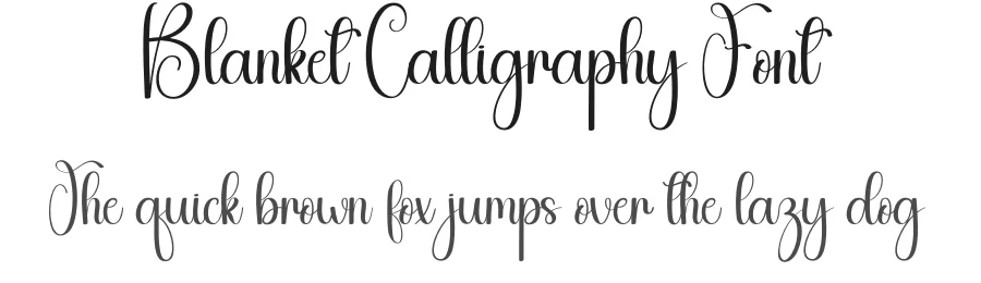 Blanket Calligraphy Font by andikastudio — Script Handwritten Font